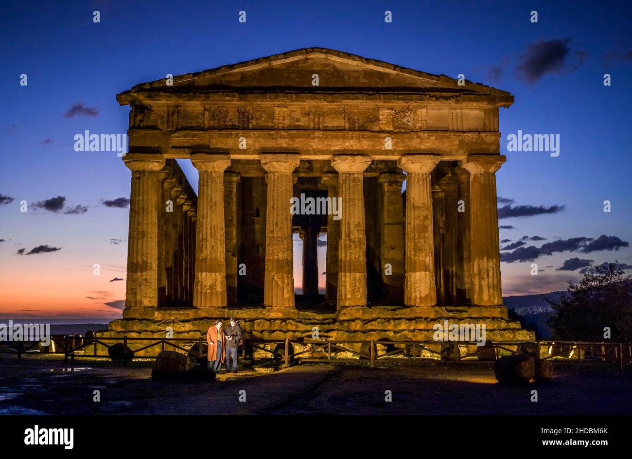 Concordia-Tempel, archäologischer Park Valle dei Templi (Tal der Tempel), Agrigent, Sizilien, Italien Stock Photo