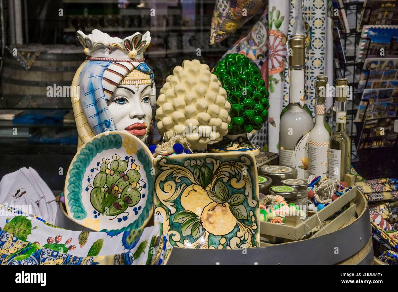 Keramik, Andenken, Palermo, Sizilien, Italien Stock Photo