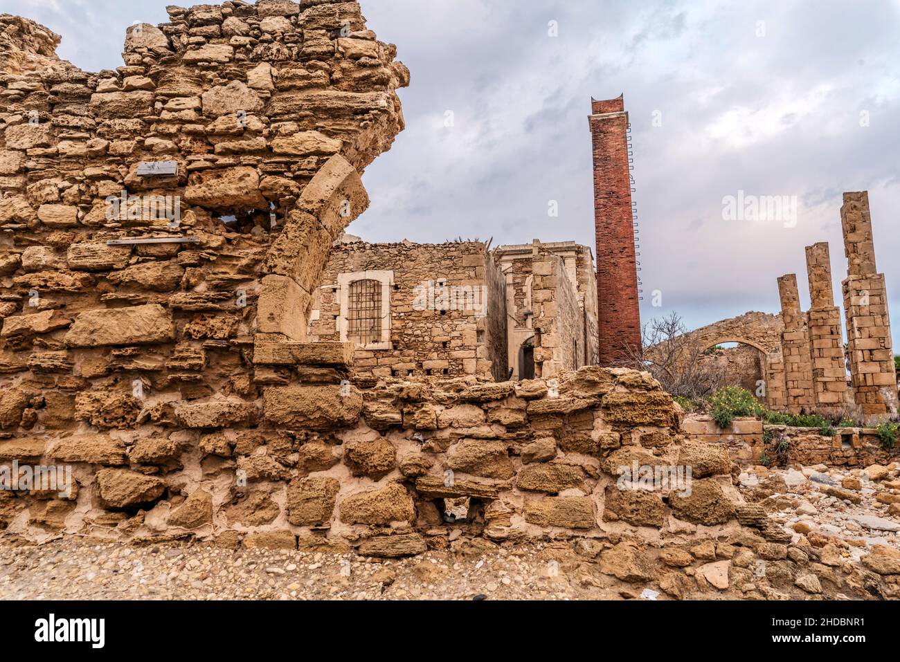 Italy, Sicily, the ruins of the tunafishing of Avola (Syracuse Sicily