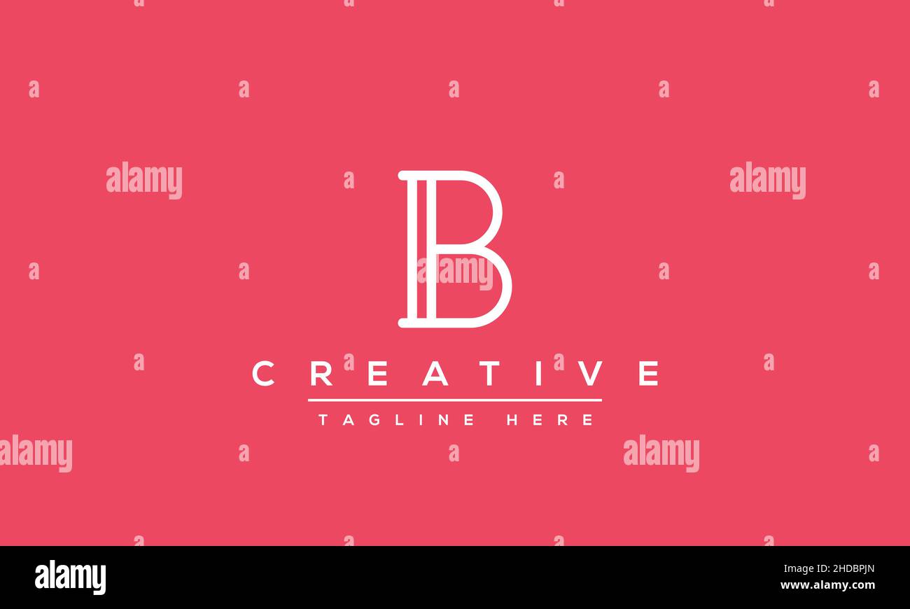 Modern Abstract Letter B Logo Design. Minimal B Initial Based Icon ...