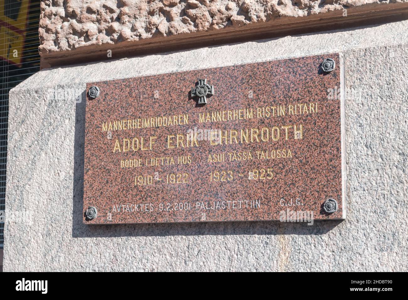 helsinki-finland-august-5-2021-commemorative-plaque-of-general