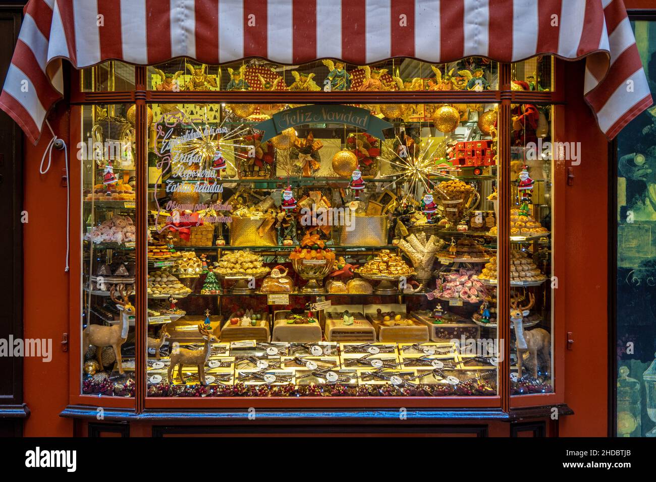 Europa, Spanien, Insel, Mallorca, Laden in der Altstadt von Palma de Mallorca, Suessigkeiten, Schokolade, Stock Photo