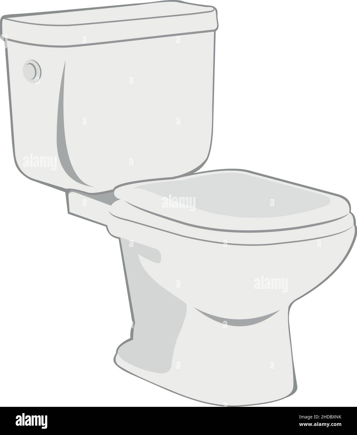 Vector illustration of a toilet Stock Vector