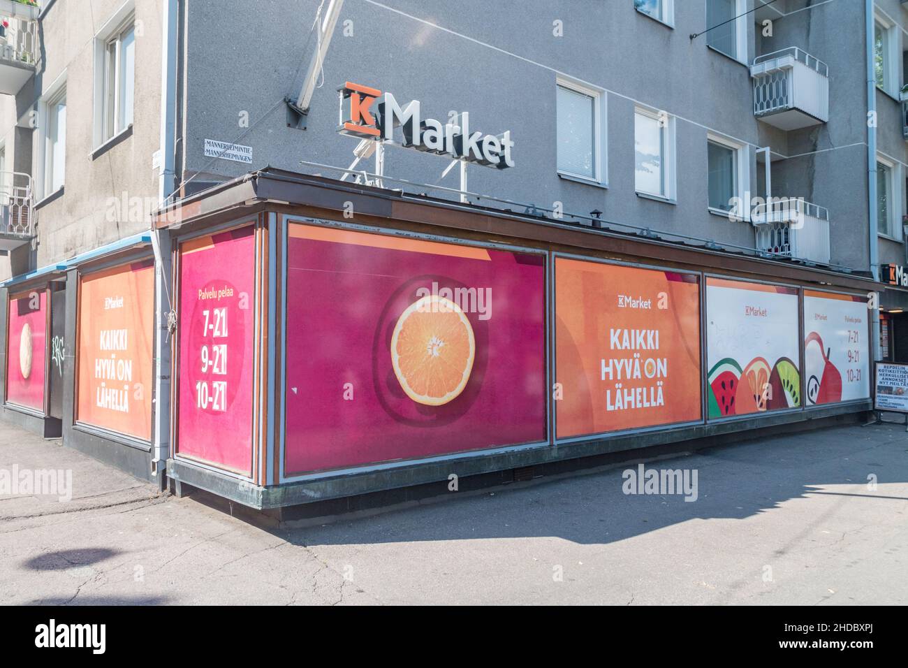 Helsinki, Finland - August 5, 2021: K-Market grocery store Stock Photo ...
