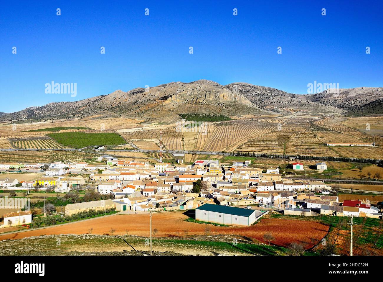 Rural village of Las Vertientes - Almeria. Stock Photo