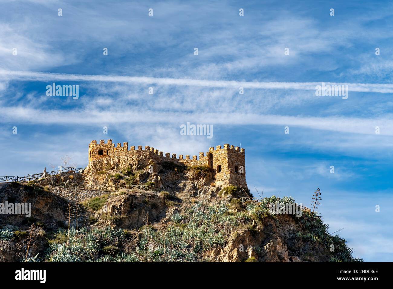 Sierro Castle in the Almanzora Valley Almeria Stock Photo Alamy