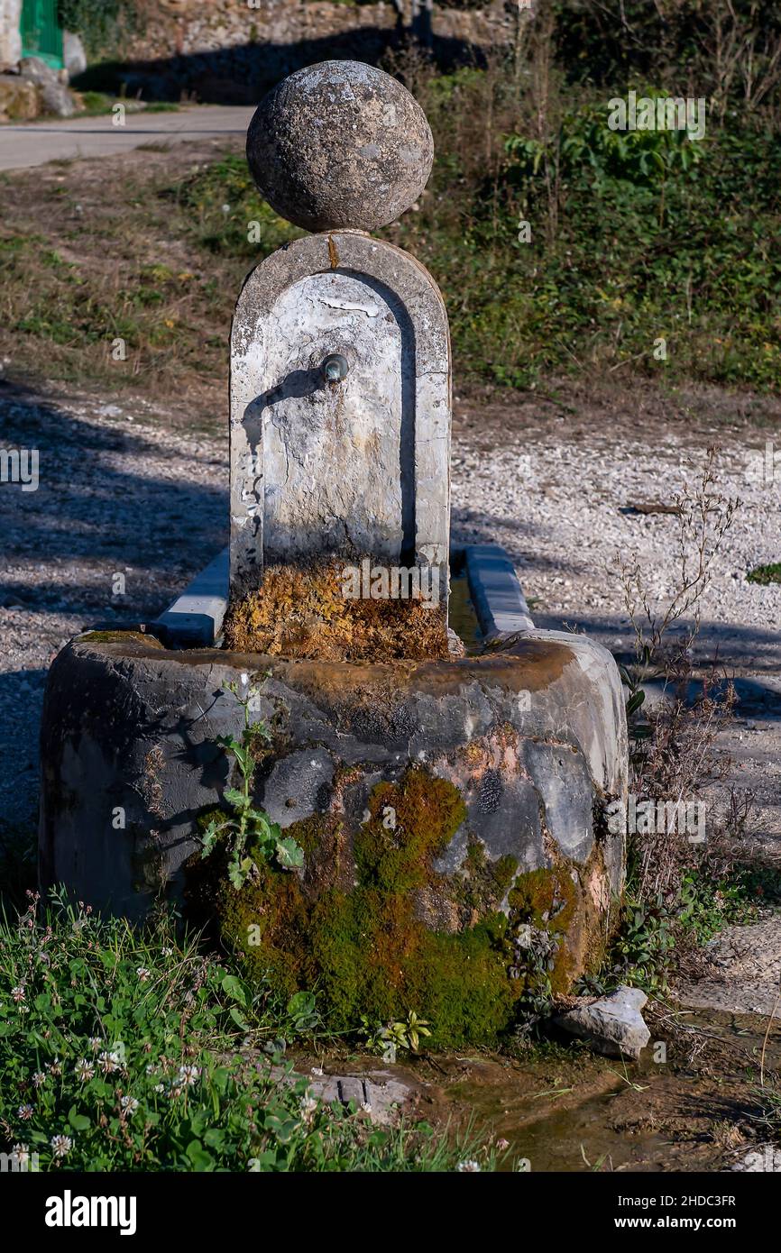 Public source of fresh and drinkable water in Bezana Stock Photo Alamy