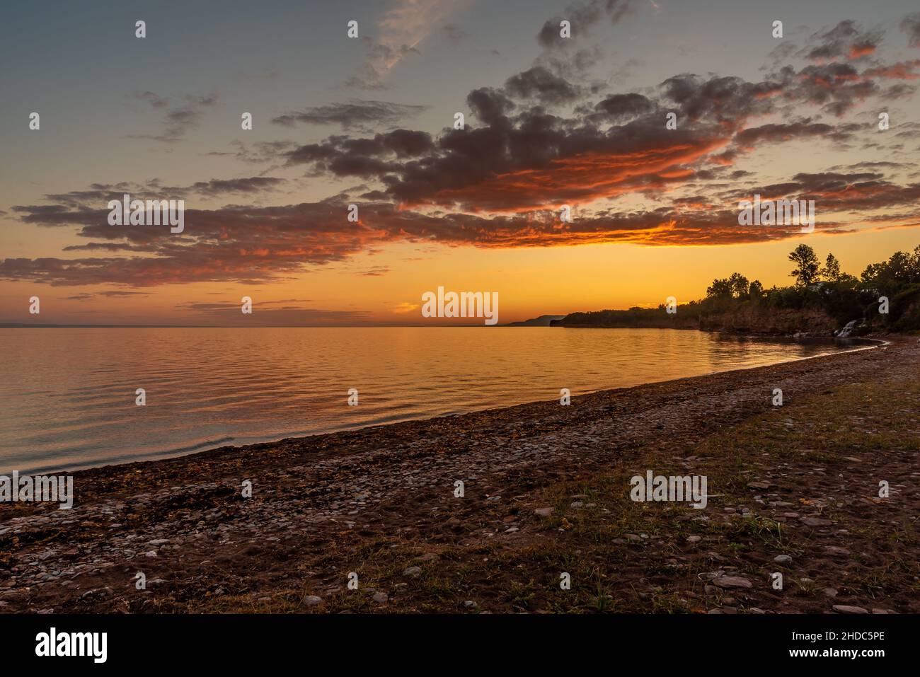 Beautiful sunset above the sea Stock Photo - Alamy