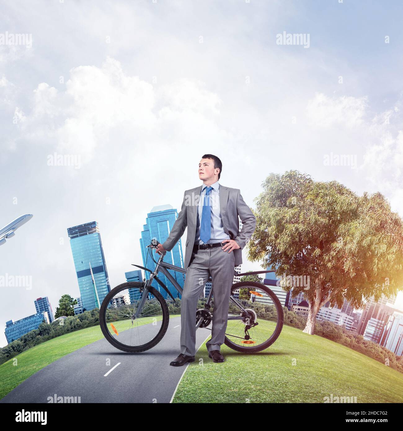 Young man wearing business suit and tie Stock Photo - Alamy