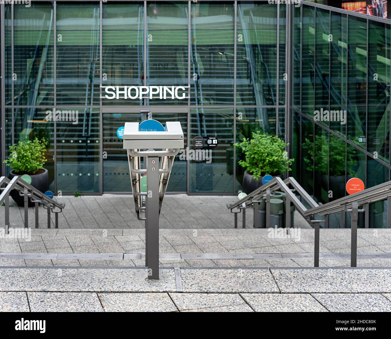 Access to the shopping centre at Bikini Haus, Berlin, Germany, Europe Stock Photo