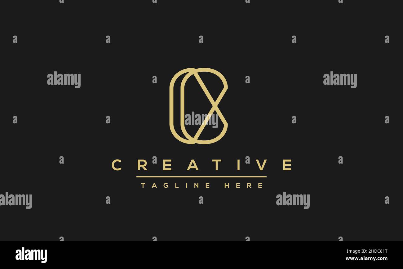 Modern creative letter C logo design. Minimal C, CC initial based vector icon Stock Vector