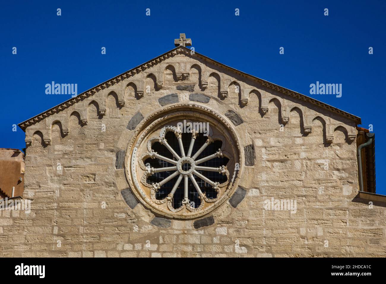 Saint-Marie-Majeure, Old Town, Ville Haute, Bonifacio, Corsica, Bonifacio, Corsica, France, Europe Stock Photo