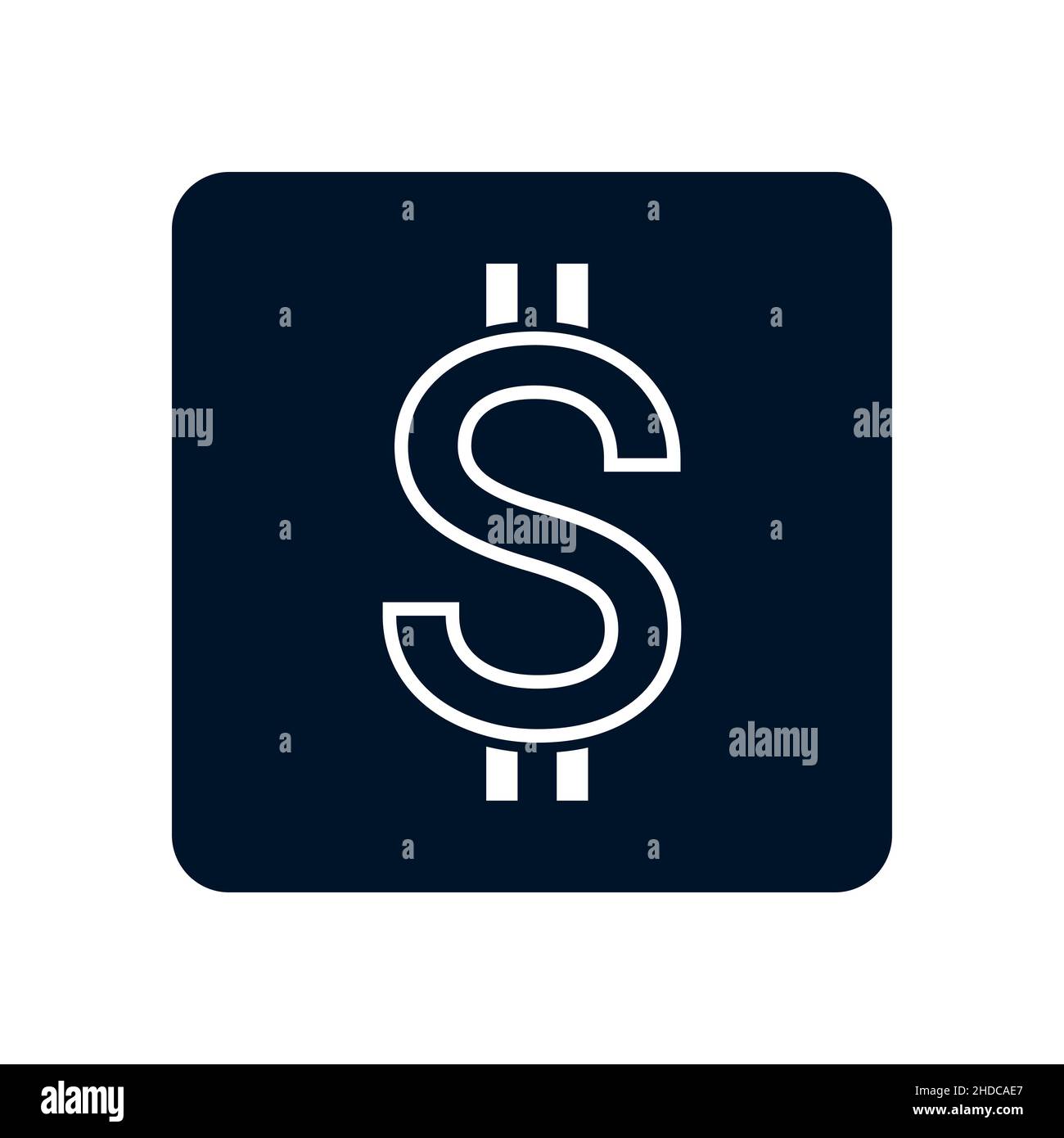Vector abstract dollar bill icon Stock Vector Image & Art - Alamy