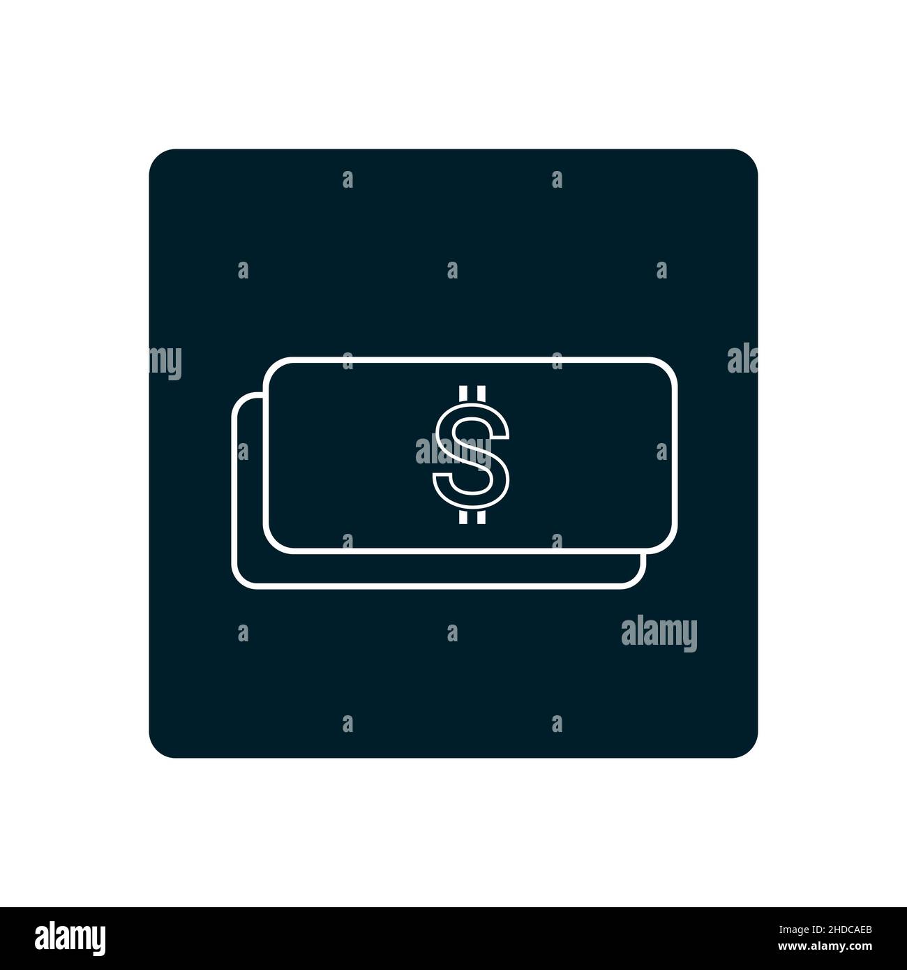 Vector abstract dollar bill icon Stock Vector Image & Art - Alamy
