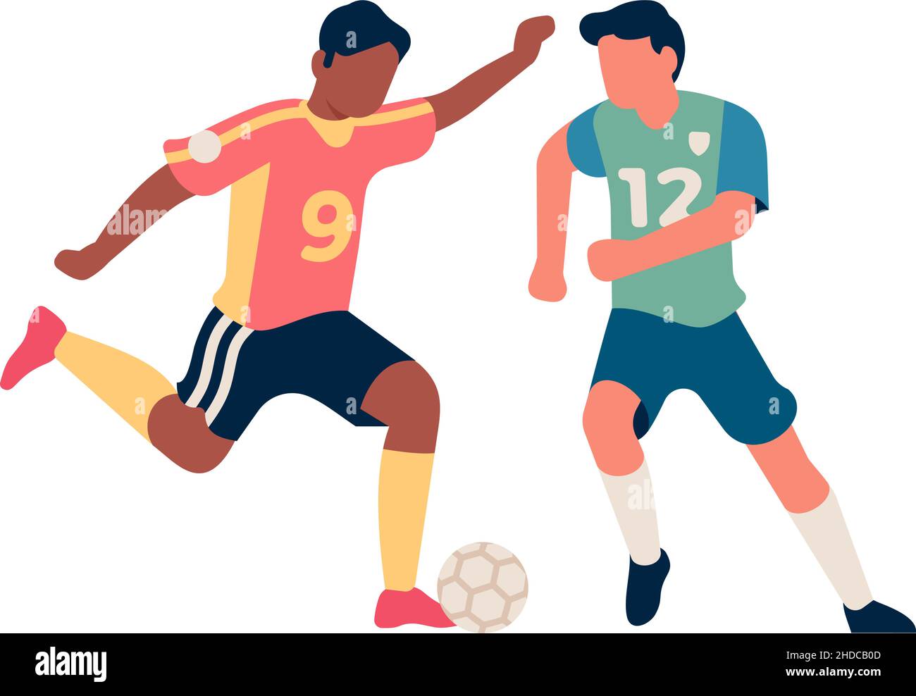 Kicking football in the air Stock Vector Images Alamy