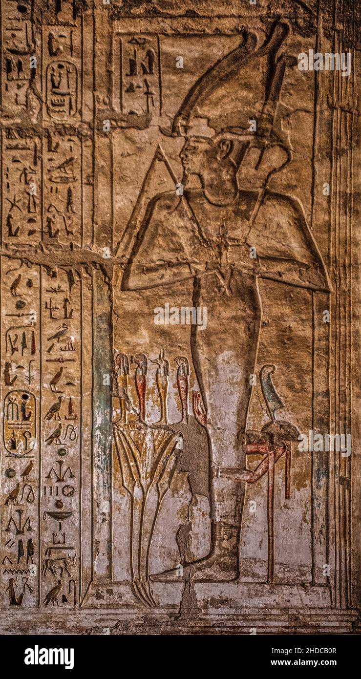 Medinet Habu, Mortuary Temple of Ramses III Luxor, Thebes West, Egypt, Luxor, Thebes, West, Egypt, Africa Stock Photo