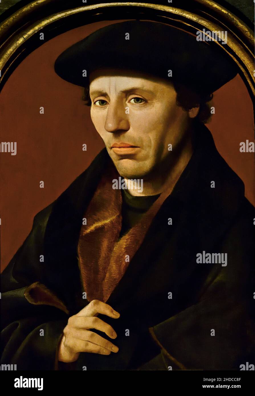 Portrait of a Haarlem Citizen 1552 by Jan van Scorel  (1495–1562)    The, Netherlands, Dutch, Stock Photo