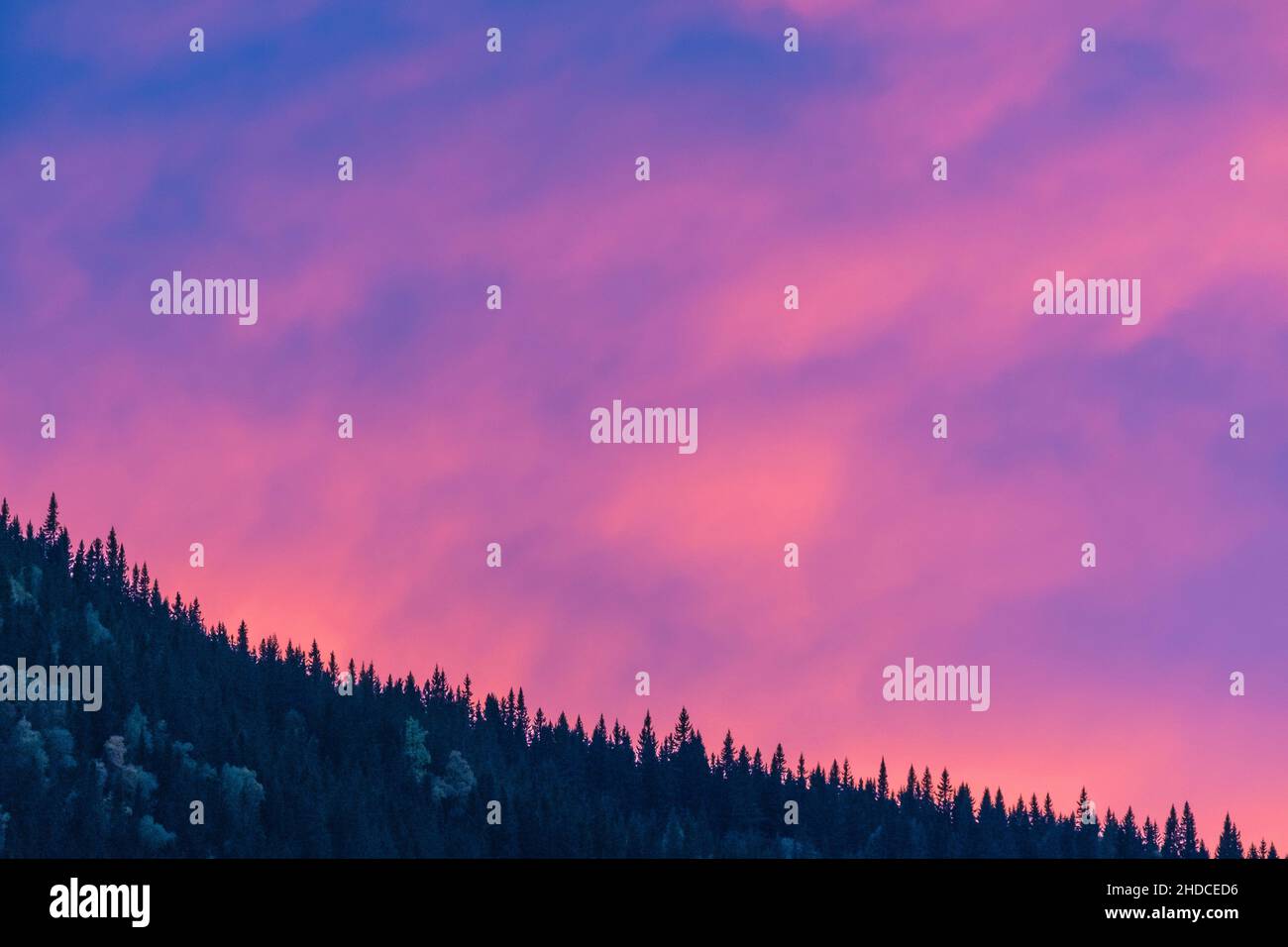 Abendrot / afterglow Stock Photo