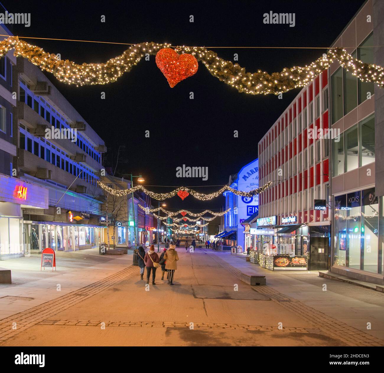 Weihnachtsstimmung in Tromsö / Xmas atmosphere in Tromso Stock Photo