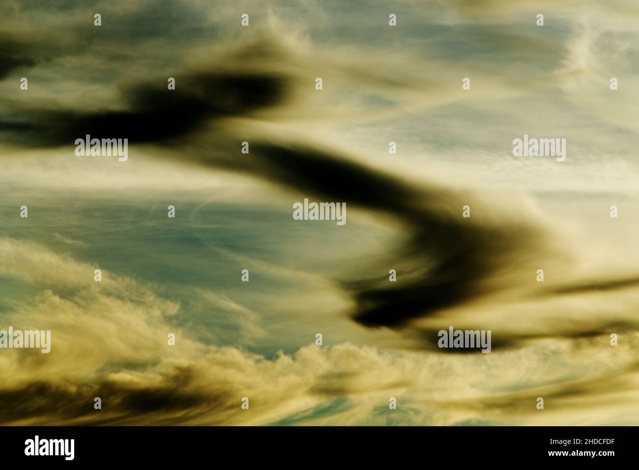 Beautiful Dramatic Sunset Sky with Colorful Clouds Stock Photo - Alamy