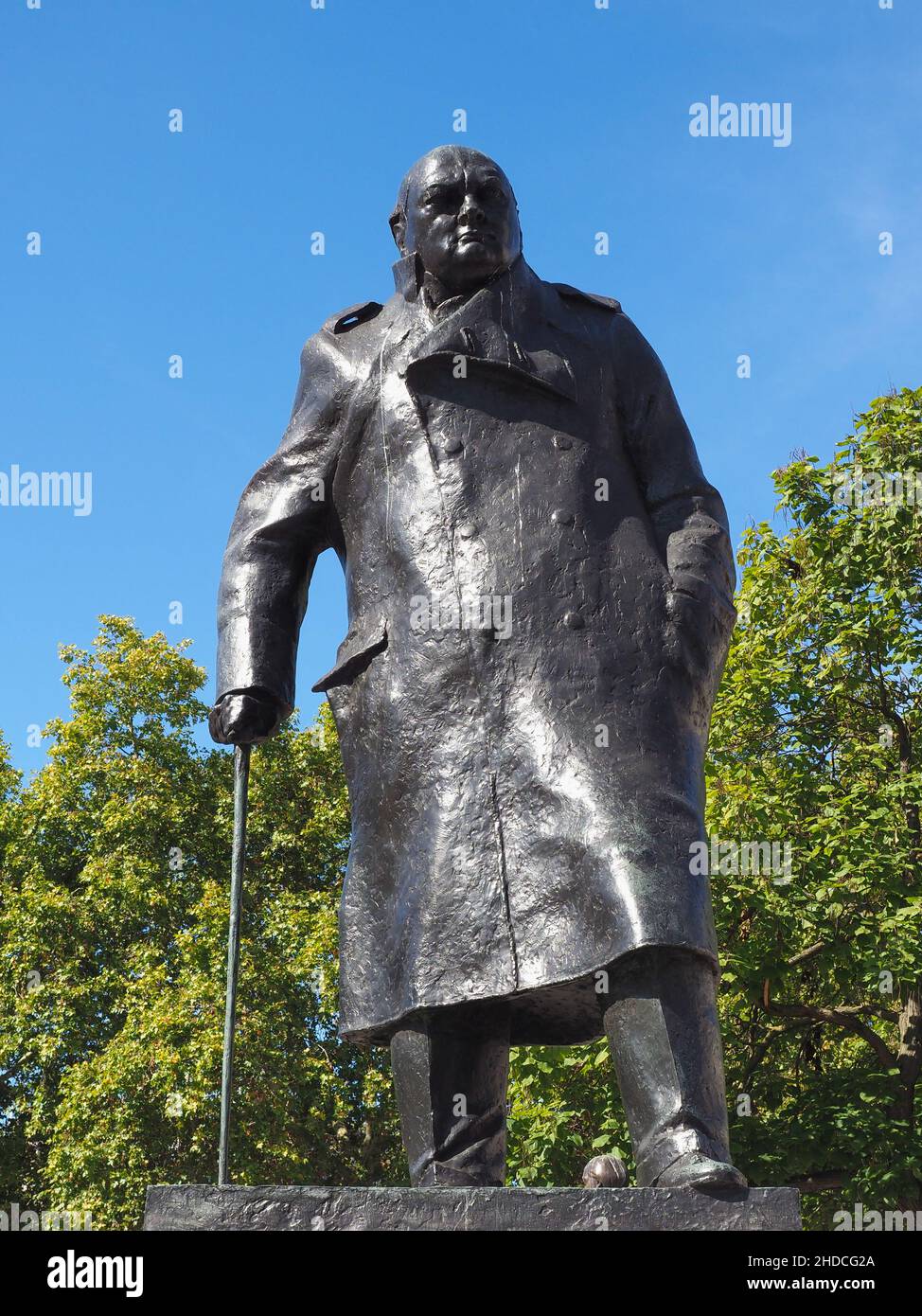 LONDON, UK - CIRCA SEPTEMBER 2019: PM Winston Churchill statue in ...