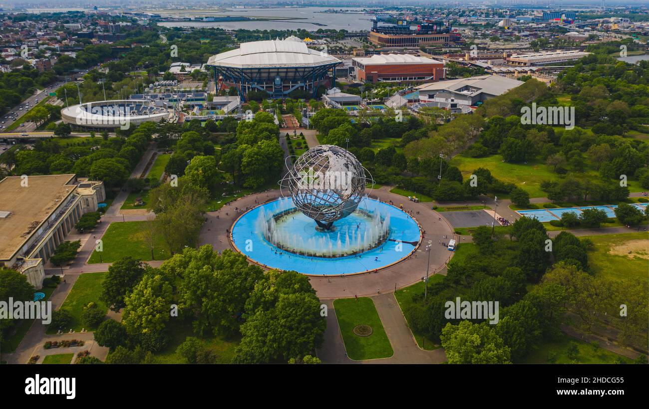 Flushing meadows new york aerial hires stock photography and images Alamy