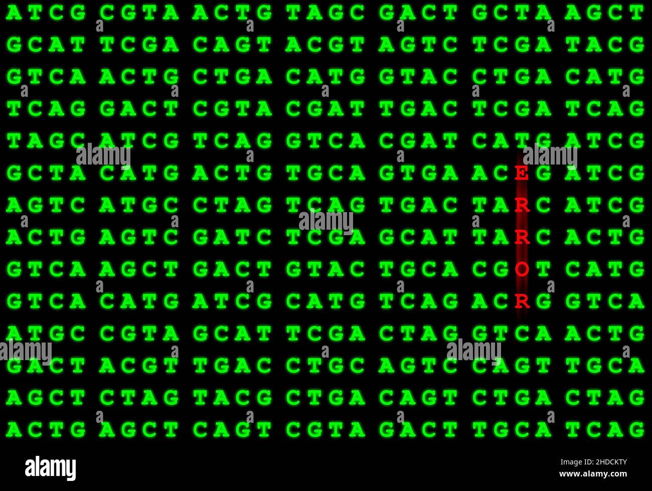 Symbolbild, DNA-Fehler, Stock Photo
