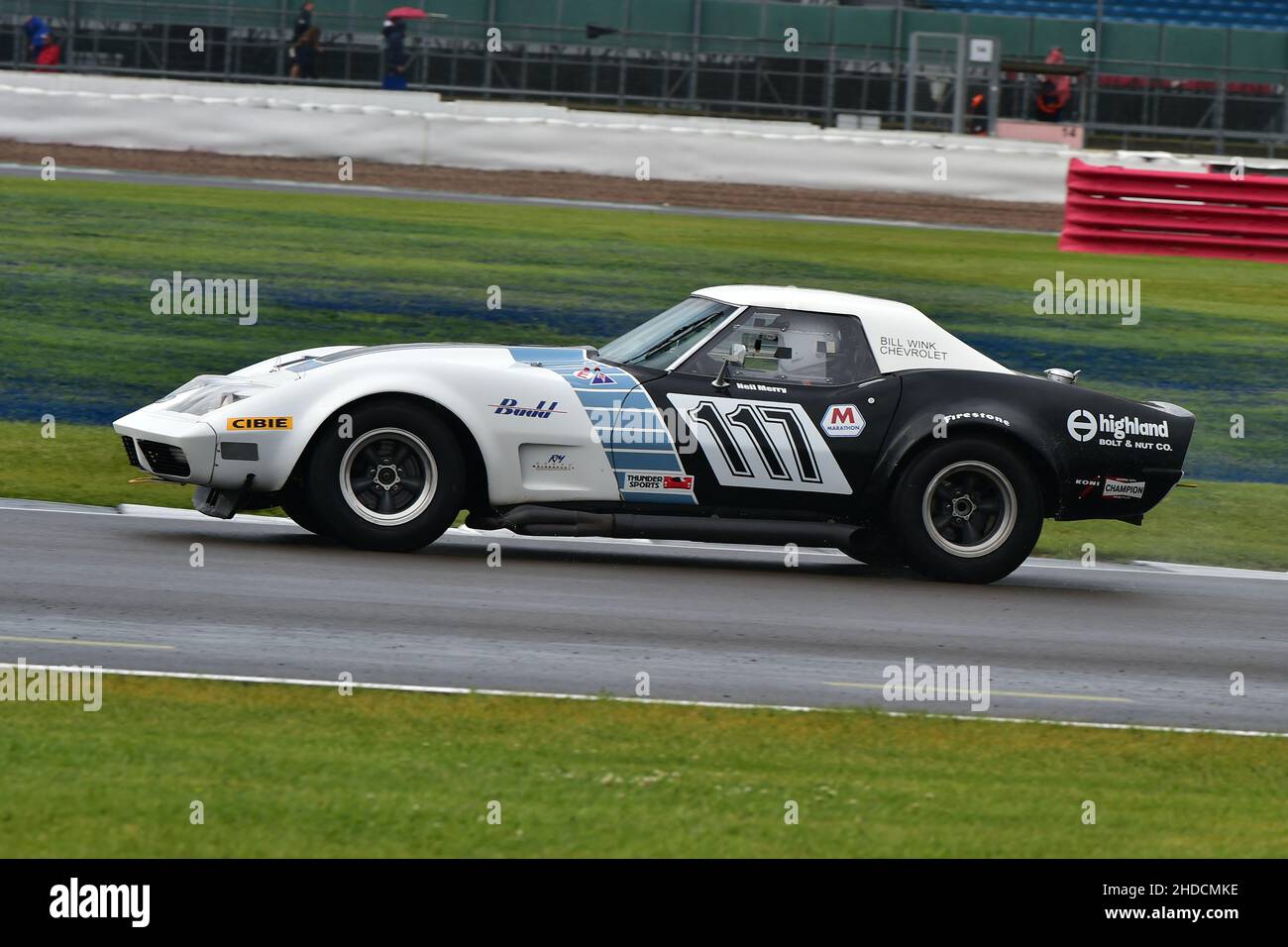 Neil Merry, Chevrolet Corvette, HSCC Thundersports, previously known as Pre 80 Endurance, Sports Racing, GT and Touring Cars  that would have raced in Stock Photo