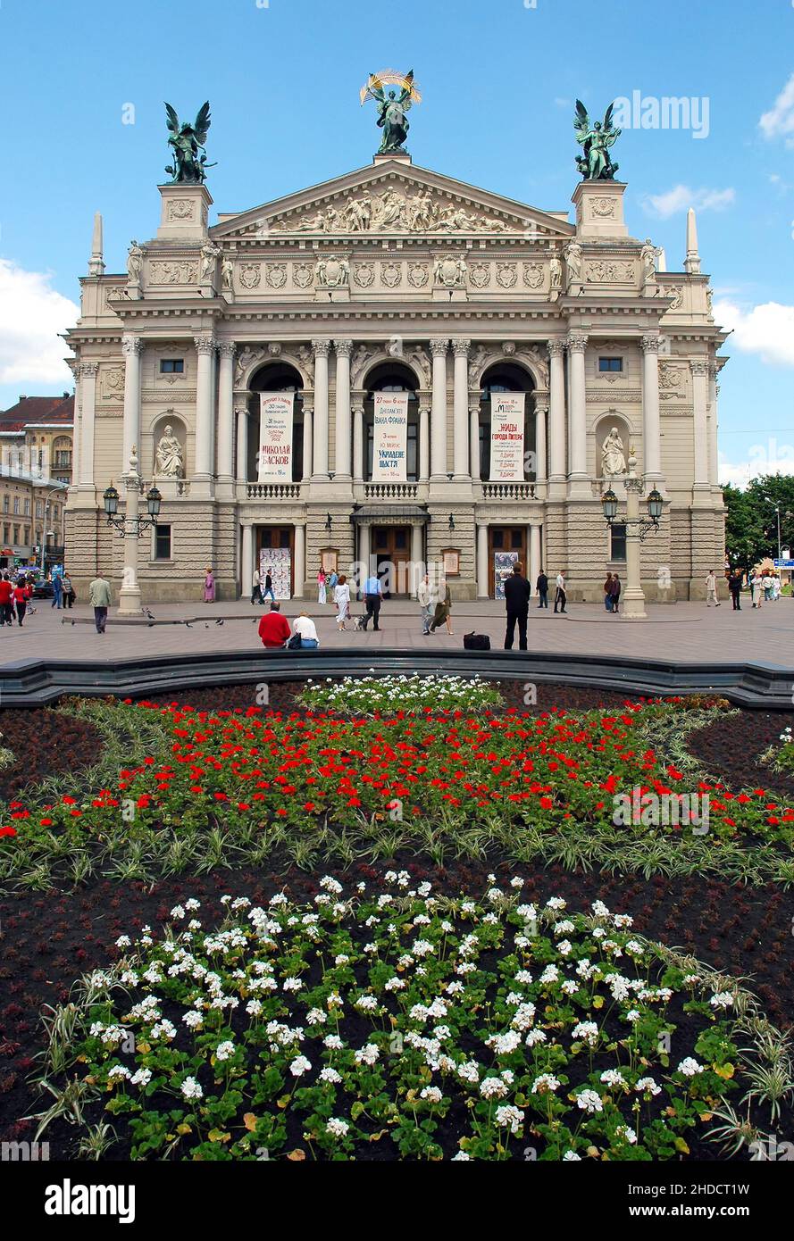 Lviv, Ukraine: Lviv Opera building or more formally the Solomiya ...