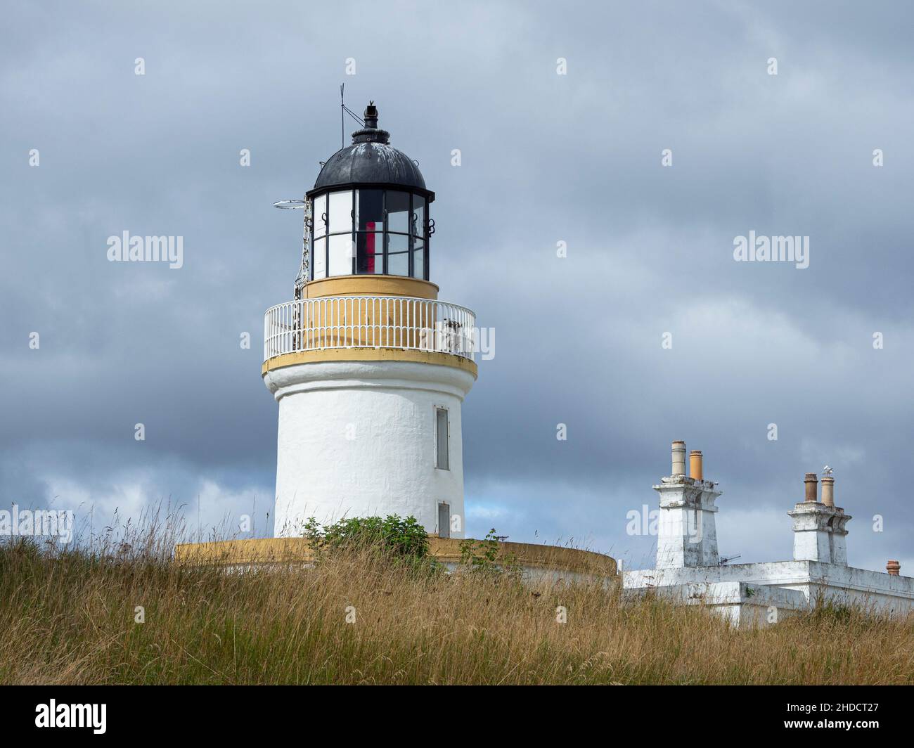 Cromarty Lighthouse, 1 George Street, Cromarty, Black Isle, Scotland Stock Photo