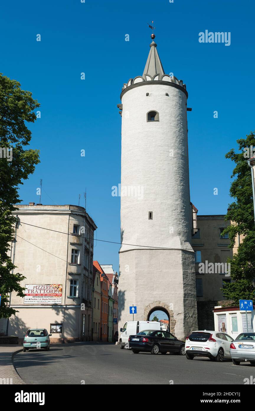 Kłodzko Gate in Paczków, Nysa County, Opole Voivodeship, Poland Stock Photo