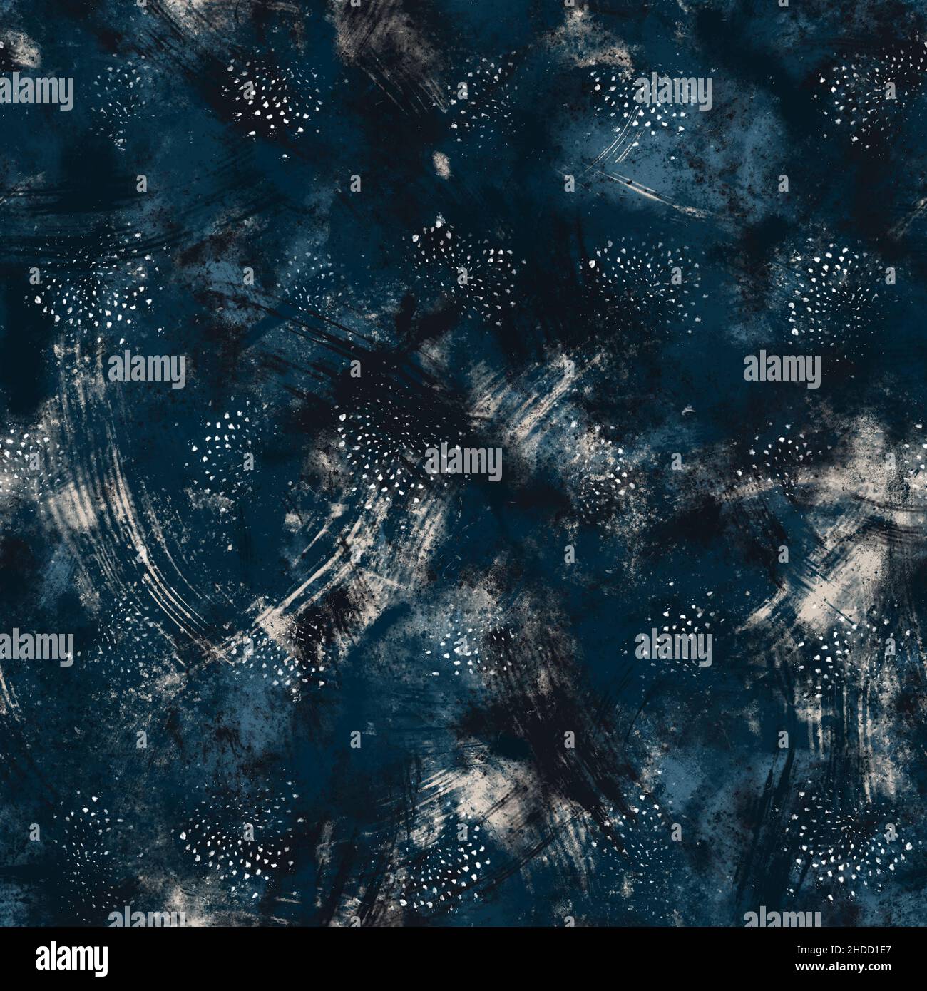 Seamless navy blue and white abstract grungy seamless surface pattern ...
