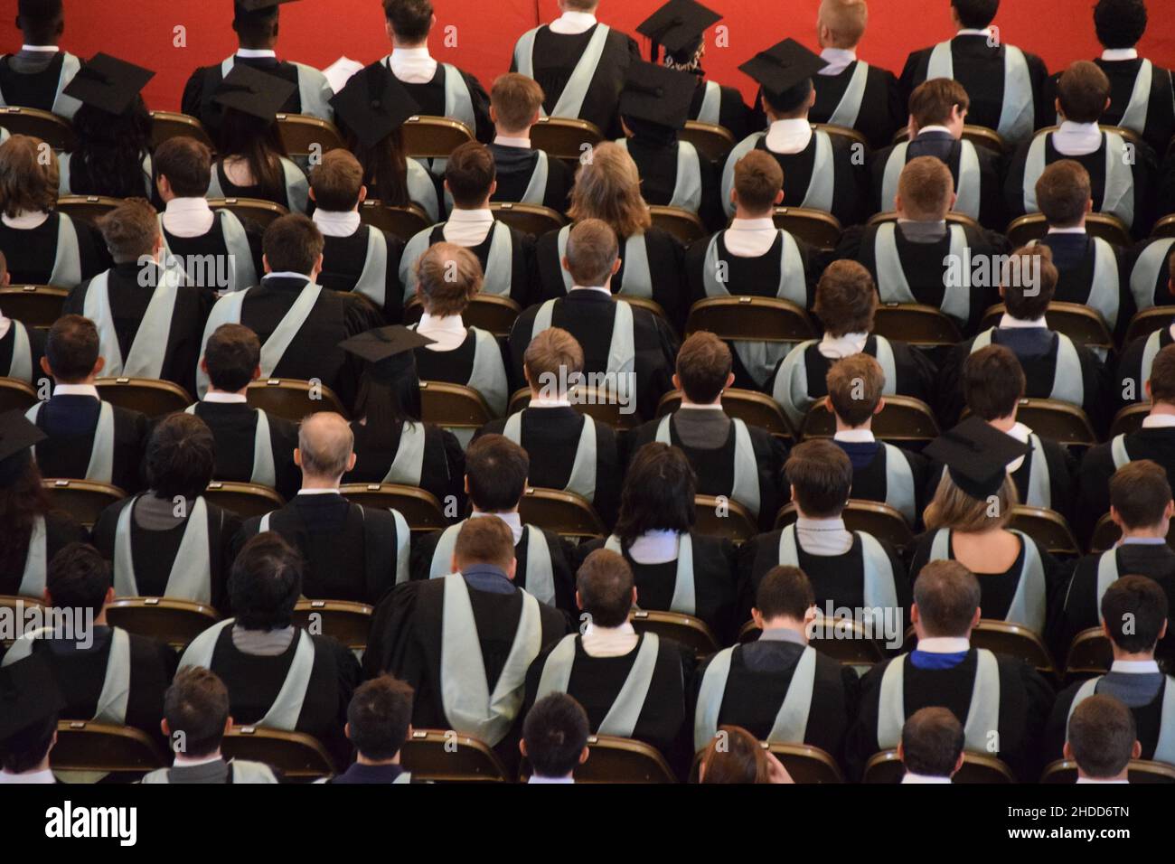 UK College Graduation Ceremony Stock Photo