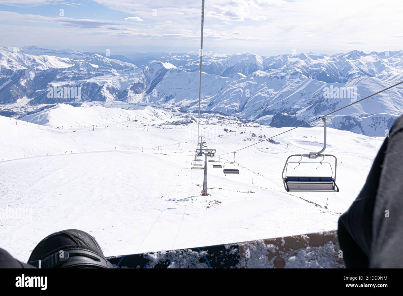 Ski resort from chair lift hi-res stock photography and images - Alamy