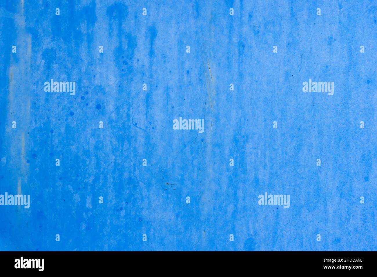 Abandoned old plain painted blue metal sheet for texture background Stock Photo