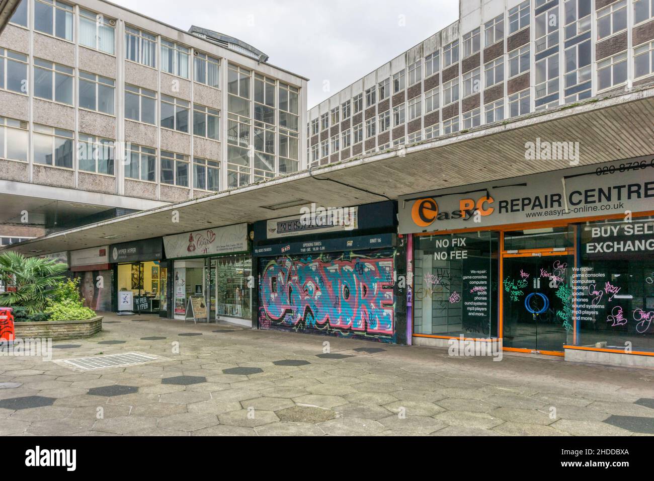 2017 photograph of St George's Walk, Croydon.  Designed by Ronald Ward and Partners and opened in 1964 - since redeveloped. Stock Photo