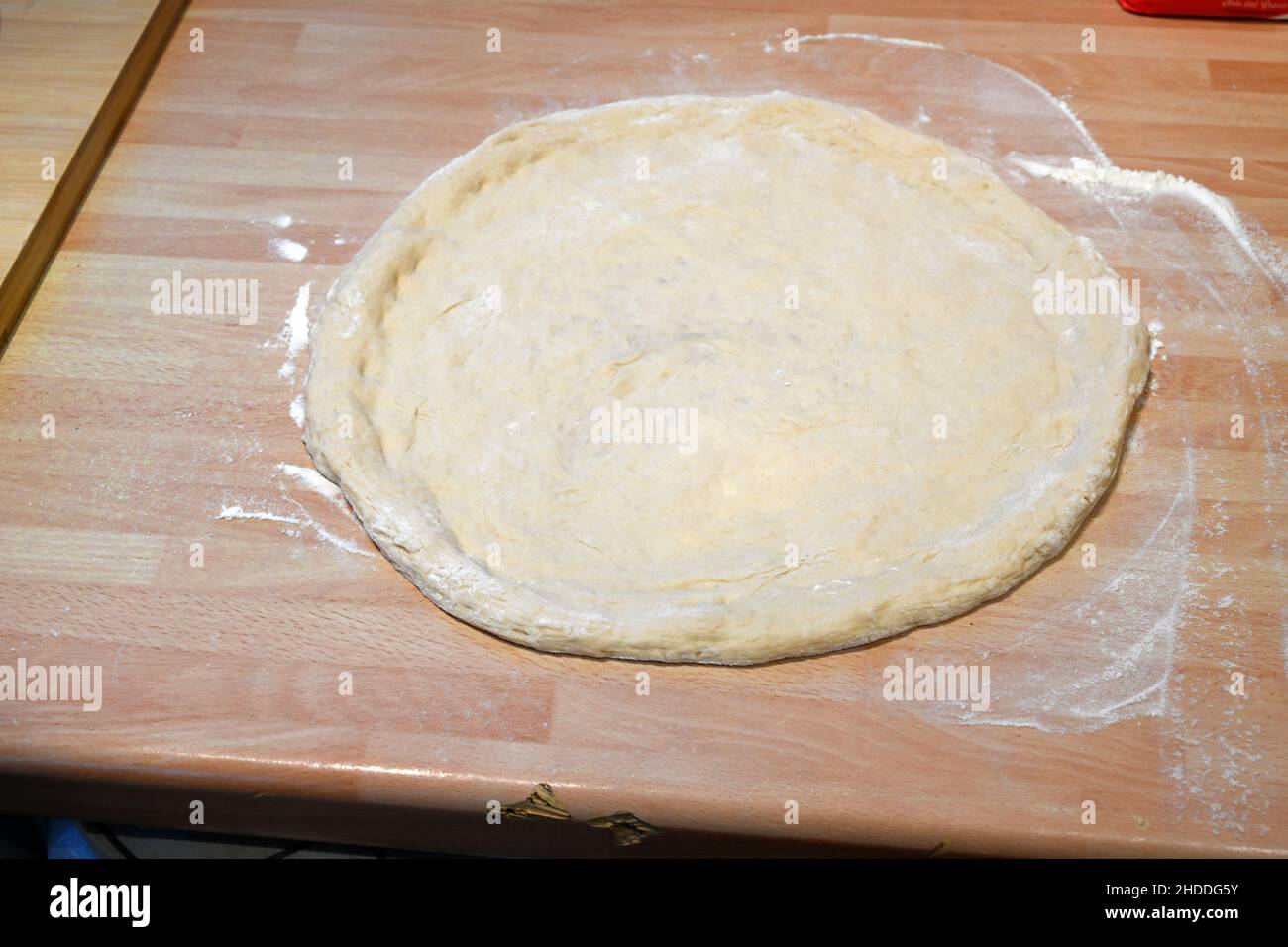 pizza dough, Italian cuisine, Mediterranean cuisine, Italian recipes Stock Photo