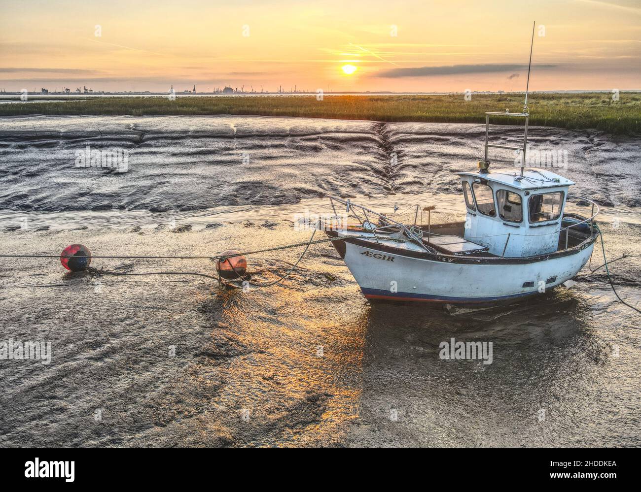 Moored small fishing boats hi-res stock photography and images - Alamy