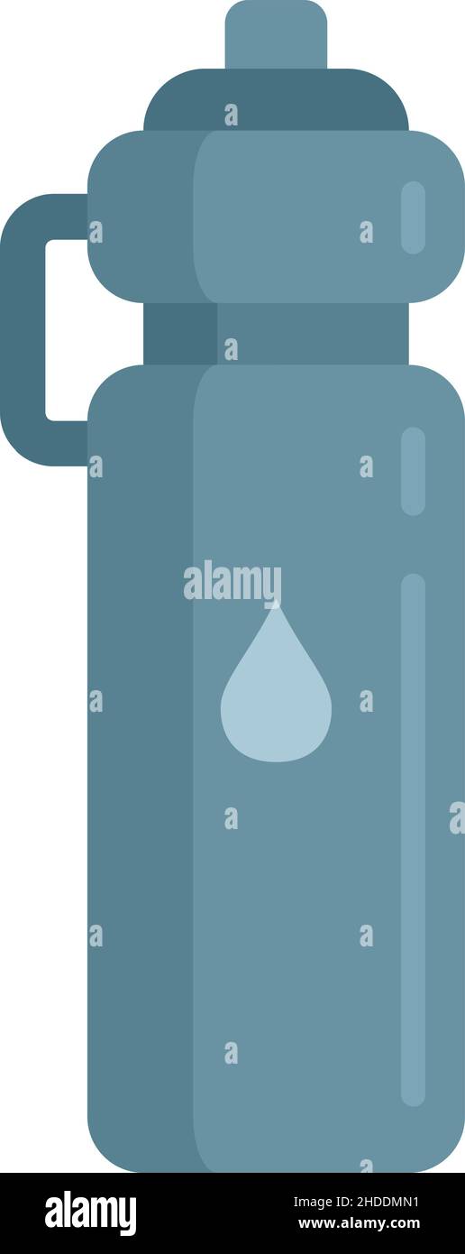 Running water bottle icon. Flat illustration of Running water bottle ...