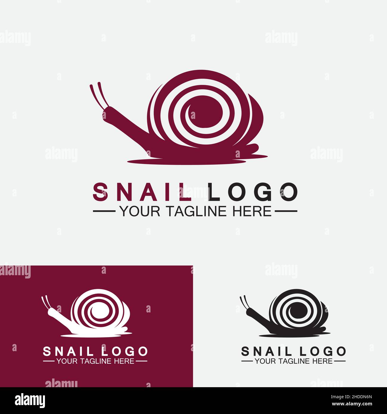 Snail logo template vector icon illustration design Stock Vector