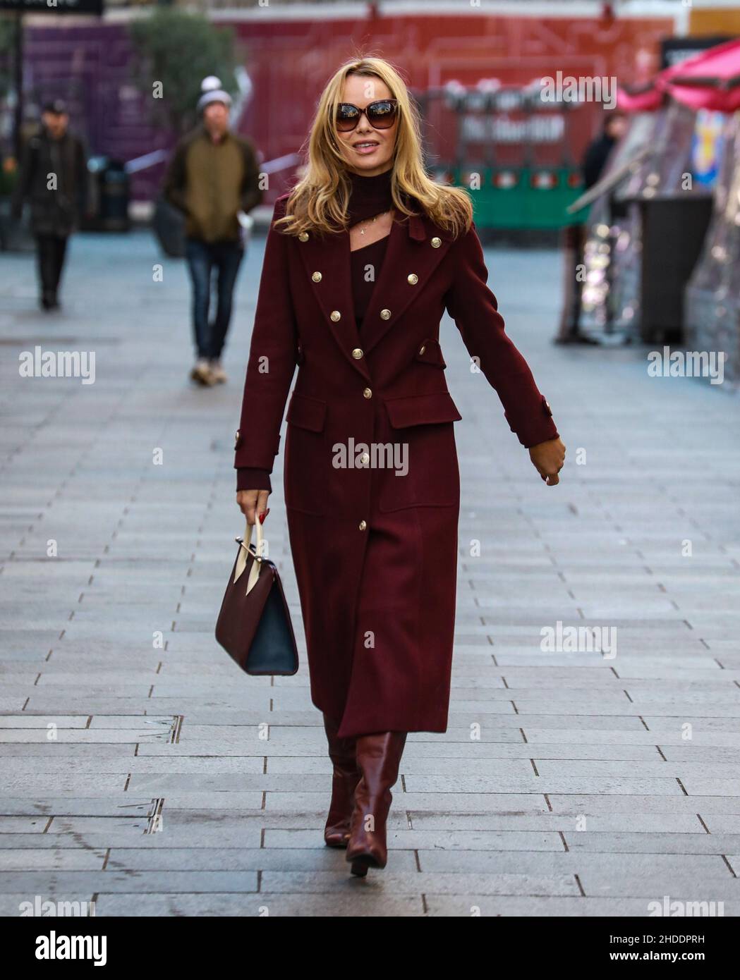 London, UK. 05th Jan, 2022. Amanda Holden seen departing her Heart FM