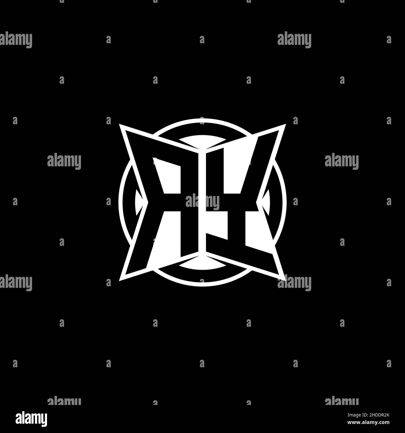 AY Monogram logo letter with simple modern shape style design. Circle ...