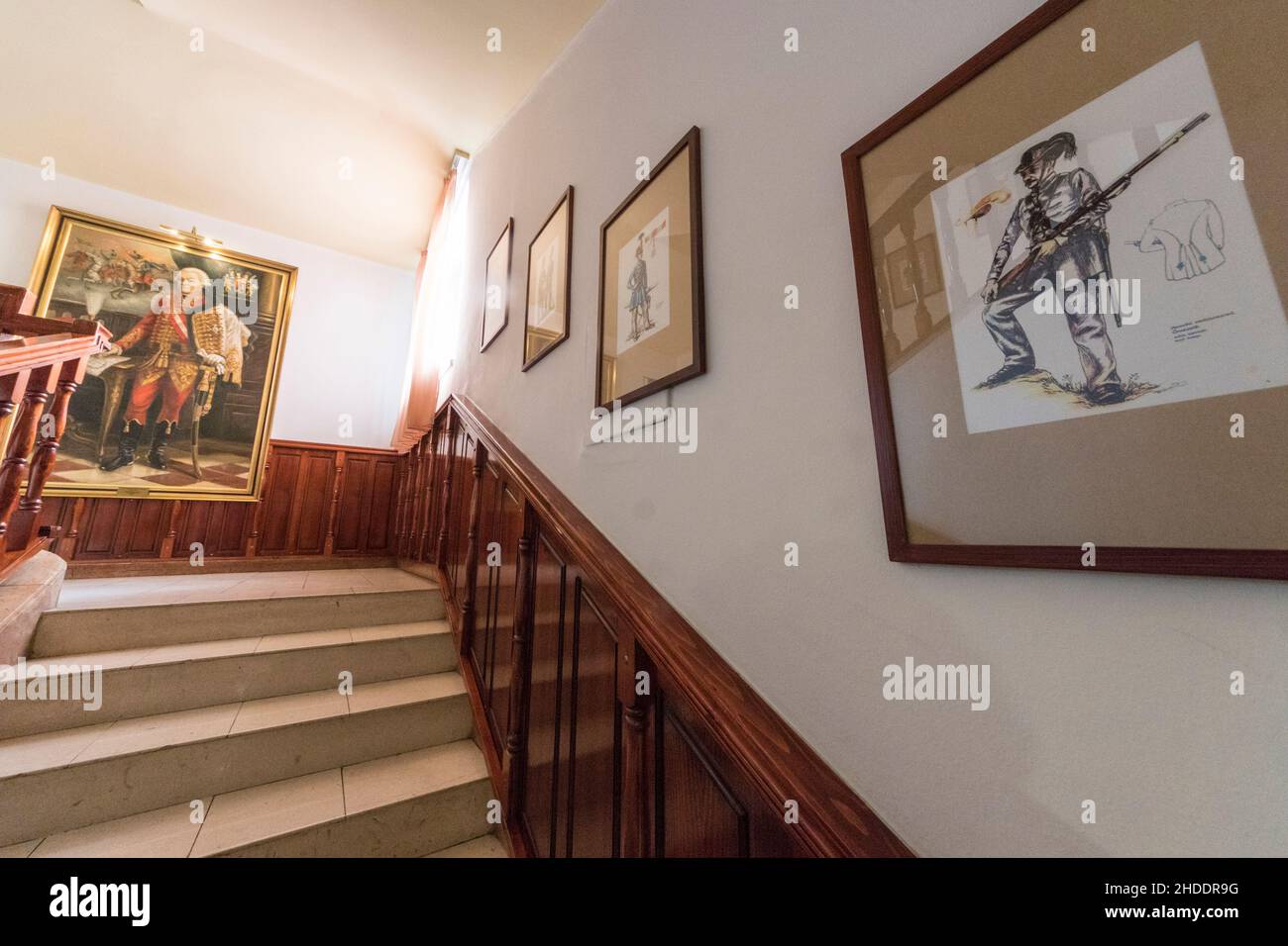 Budapest, Hungary. The Hotel Hadik - guesthouse of the Hungarian army Stock Photo