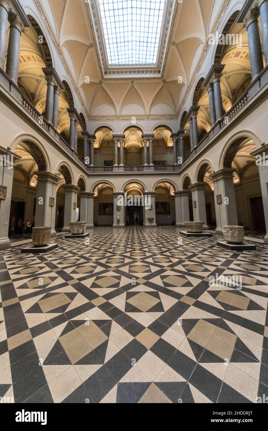 Budapest, Hungary. The halls of the budapest museum of fine arts. Stock Photo