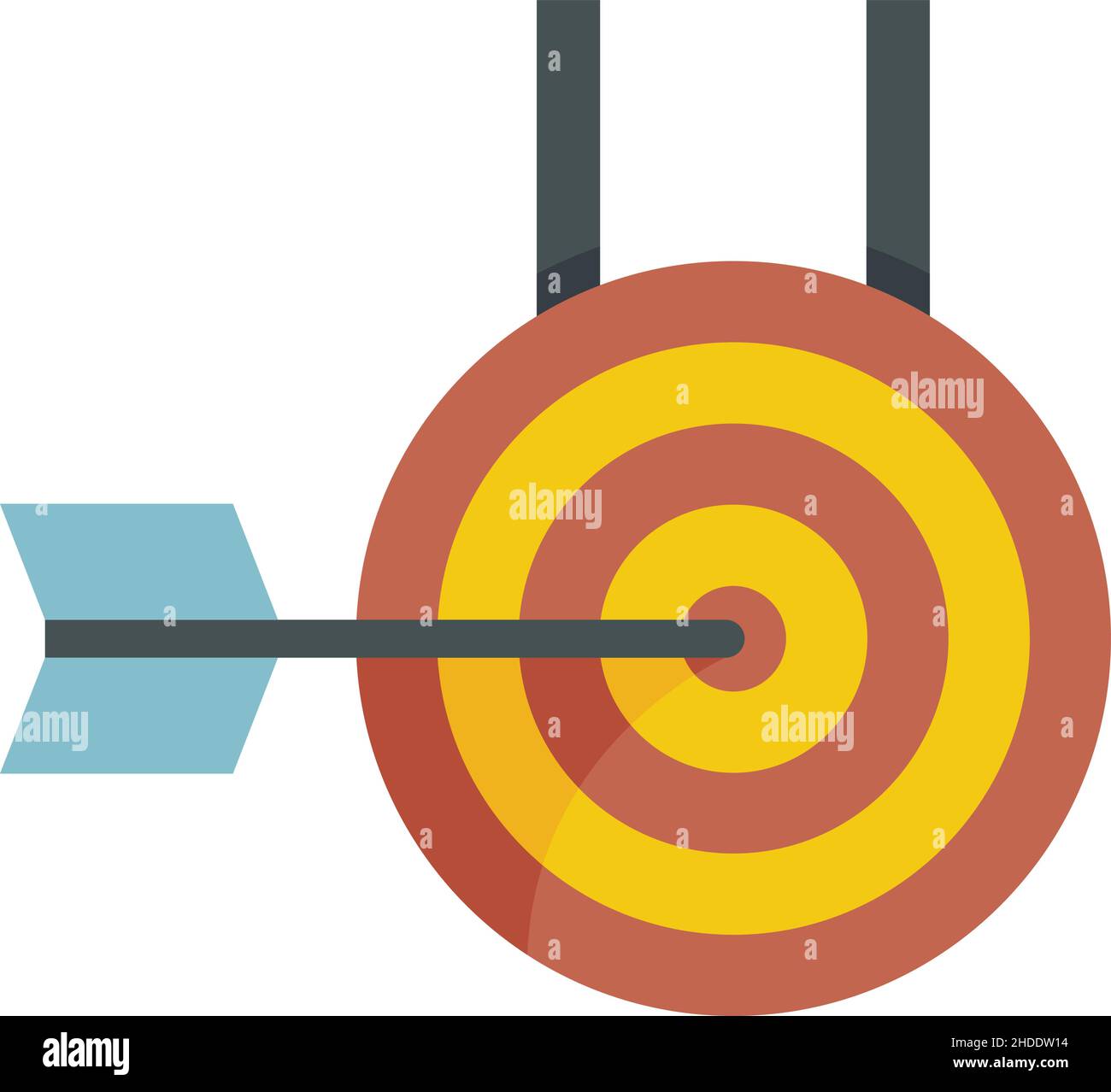 Arch target icon. Flat illustration of Arch target vector icon isolated ...