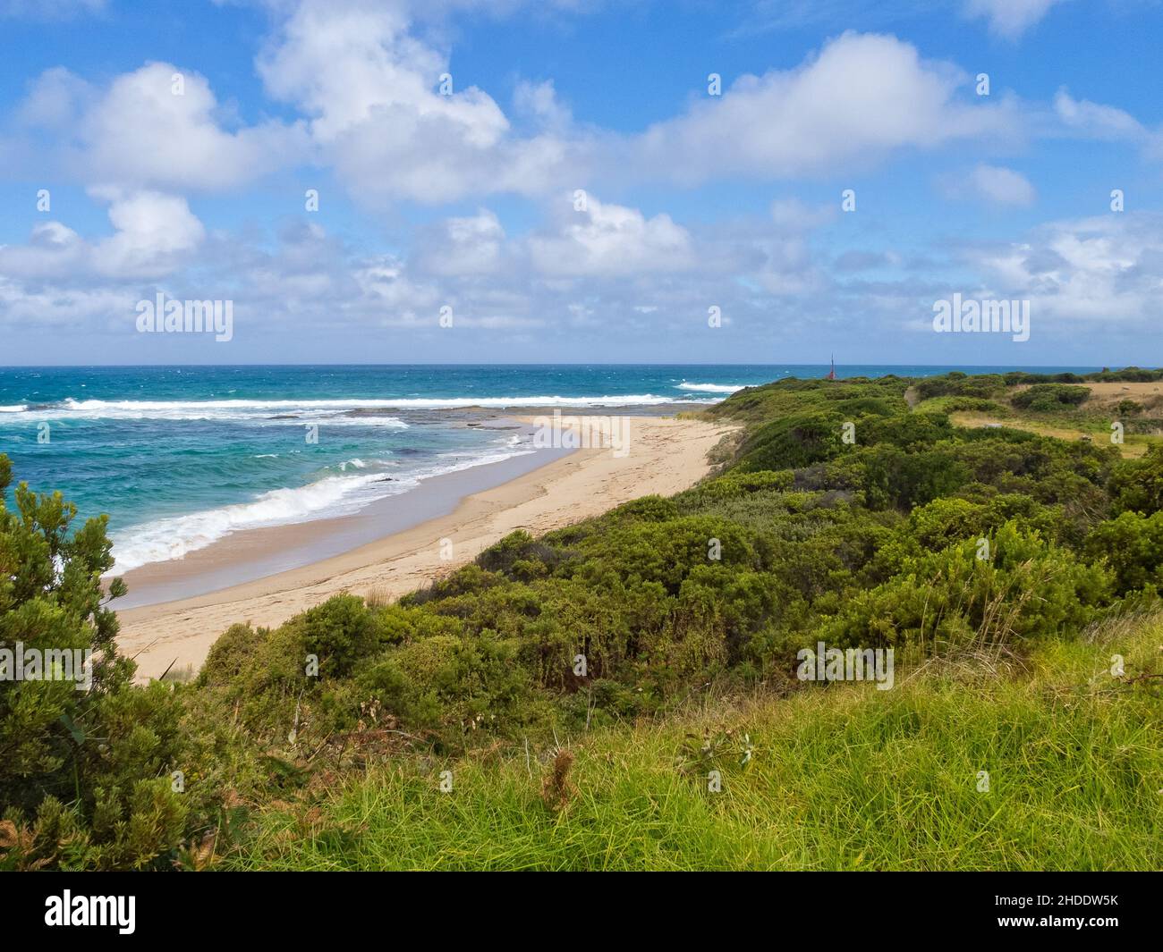 Beach in the Marengo Reefs Marine Sanctuary - Marengo, Victoria, Australia Stock Photo