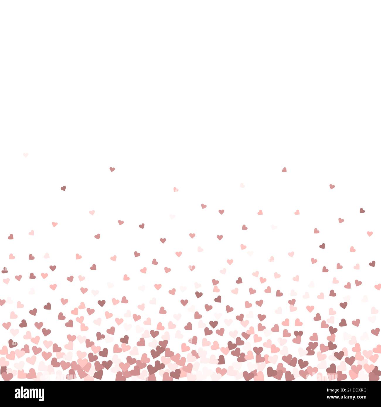 Pink heart love confettis. Valentine's day gradient dramatic background ...