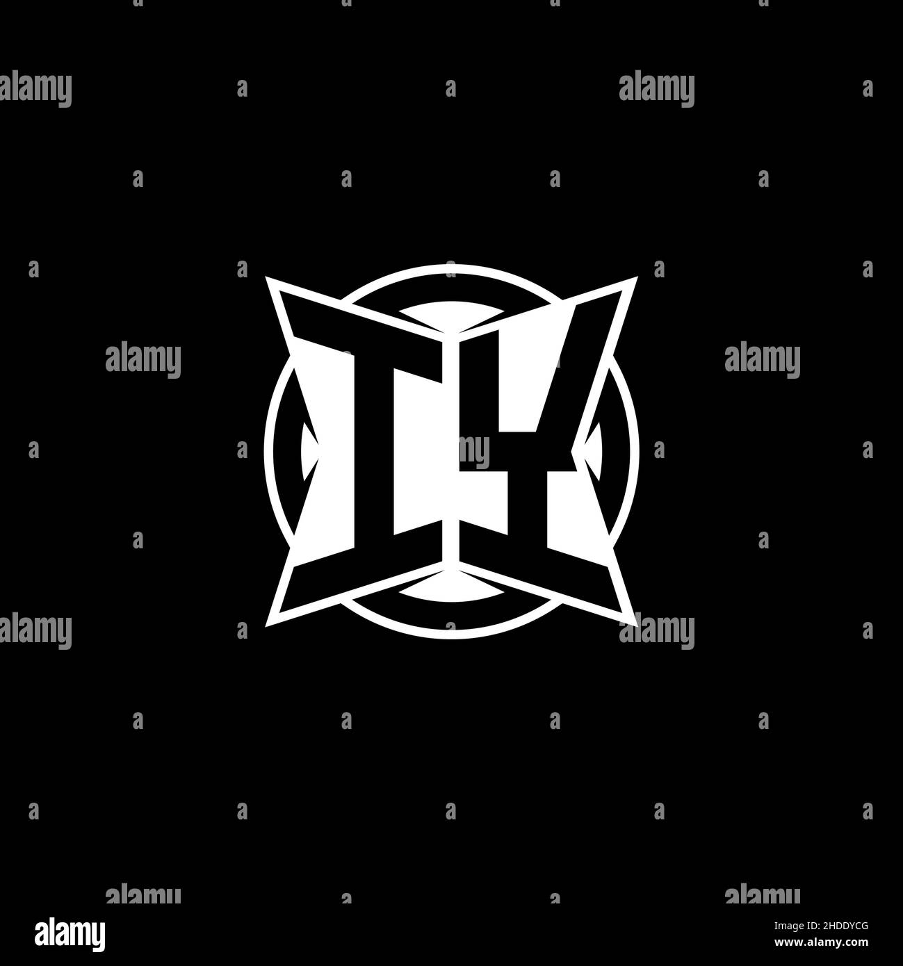 IY Monogram logo letter with simple modern shape style design. Circle ...