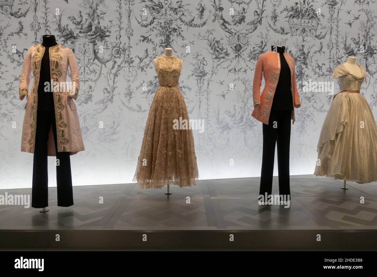 Christian Dior Designer of Dreams at the Brooklyn Museum of Art NYC Stock Photo