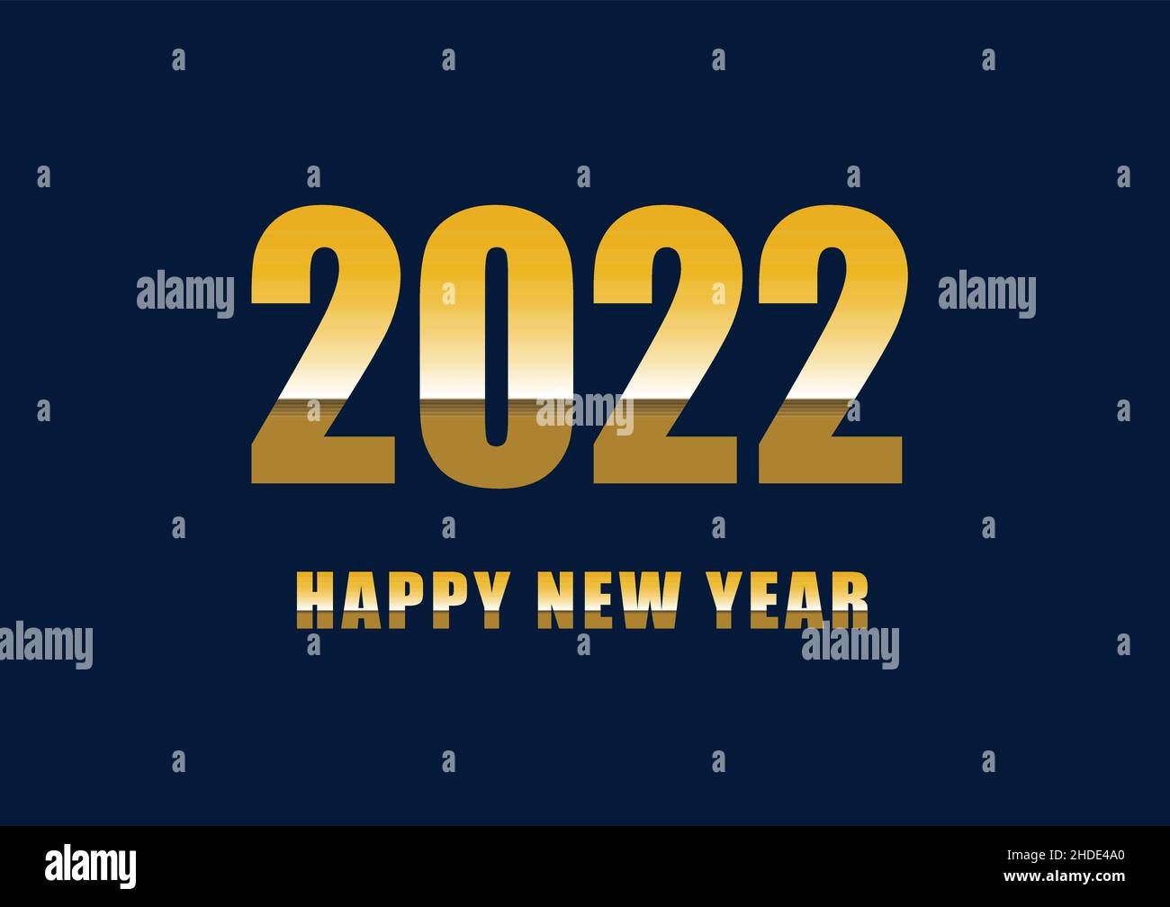 Happy new year 2022 with gradient text, stock vector Stock Vector